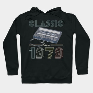 40th Birthday Gift Classic 1979 Year Old Mixtape 40 Year Old Hoodie